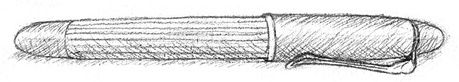 drawing of a fountain pen