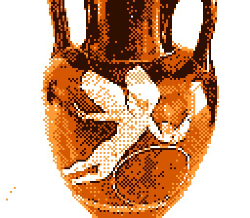 close-up of an old Greek vase featuring Icaros