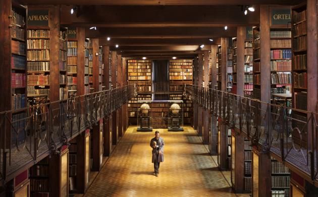 inside view of the old library's Nottebohm room