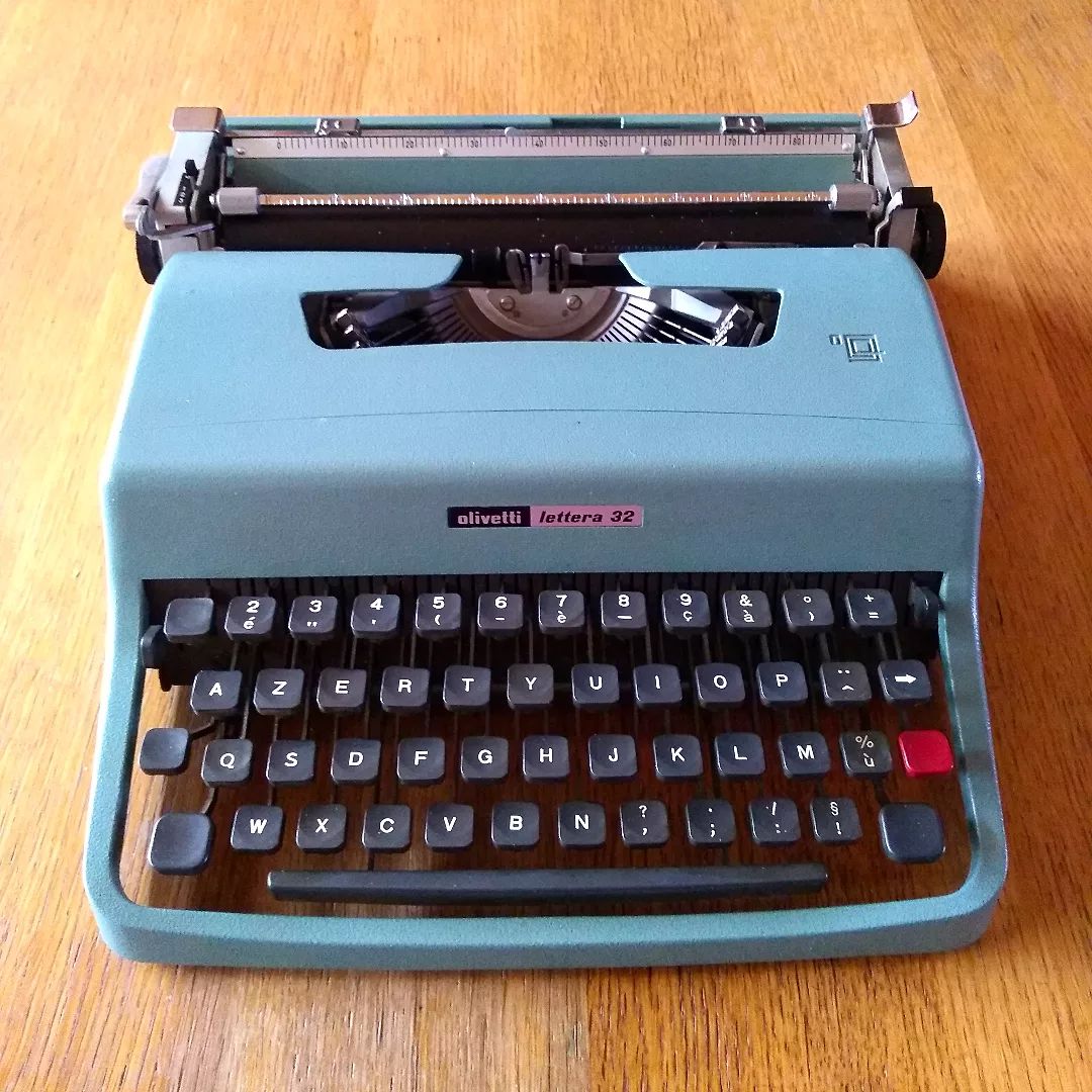 an Olivetti Lettera 32 typewriter